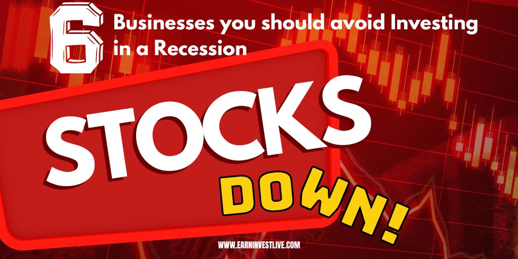Six businesses you should avoid investing in or starting in a recession